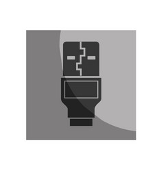 Usb wire cable connection vector image