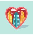 Cityscape background with buildings in shape of Cityscape background with buildings in shape of vector image