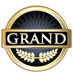 Grand Gold Label vector image