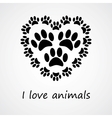 I love animals vector image