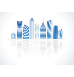 City real estate logo vector image