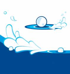 Splashes vector image