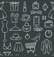 Fashion sale seamless pattern vector image