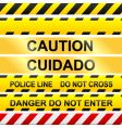 Caution tape vector image