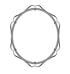 Ornamental decorative frame vector image
