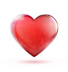 Glossy heart vector image