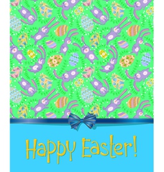 Easter card vector image