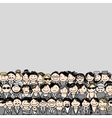 Seamless pattern with people icons for your design vector image