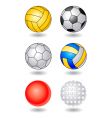 Sports balls vector image