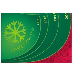 New Year 2013 in the way vector image