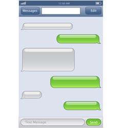 Phone chat template vector image