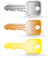 Set of house key icons vector image