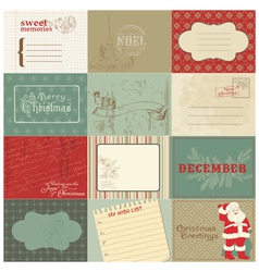 Christmas vintage design vector image
