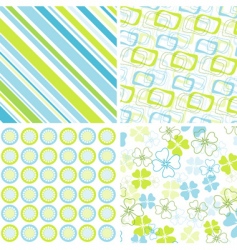 Scrapbook patterns for design vector vector image