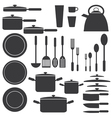 Set of kitchen utensils vector image