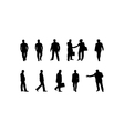 Business people silhouettes vector image
