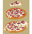 Italian handmade pizza vector image
