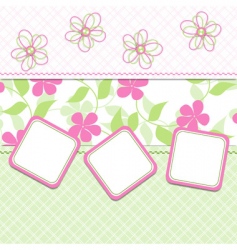 Girl template vector image
