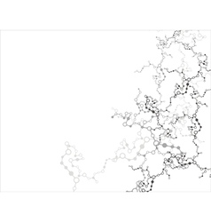 Abstract molecular structure background vector image