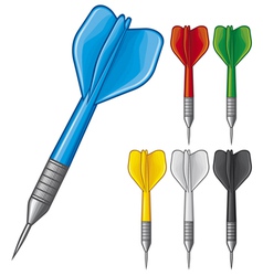 Set of darts vector image