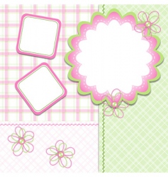 Girl template vector image