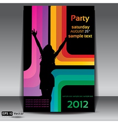 Urban dance party flyer vector image
