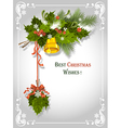 Christmas card vector image