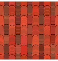 Seamless red clay roof tiles vector image