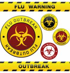 Flu outbreak vector image