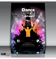 Urban dance party flyer vector image
