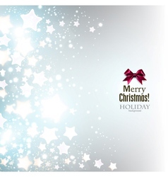 Elegant Christmas background with stars vector image