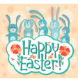 Easter card vector image