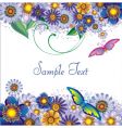 Floral background vector image