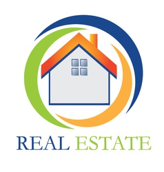 Real estate house vector image