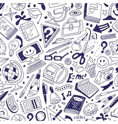 School education - seamless background vector image