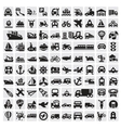 Big transportation icons vector image