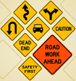 Road Sign Set vector image