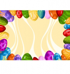 Easter card vector image