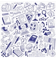 School education - doodles vector image