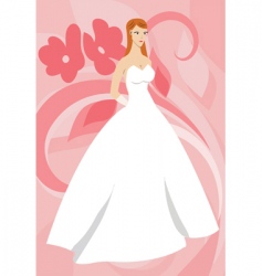Beautiful bride Royalty Free Vector Image - VectorStock