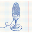Microphone vector image