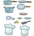 Cooking implements vector image