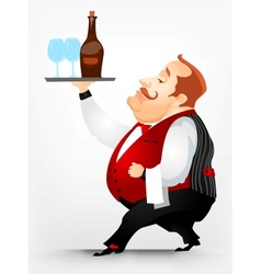 Cheerful Chubby Men vector image