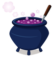 Witchs cauldron vector image
