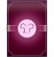 Purple Restaurant Menu Cover vector image