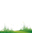 Beauty grass silhouette Beauty grass silhouette vector image
