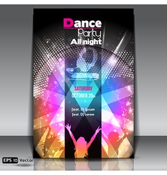 Urban dance party flyer vector image
