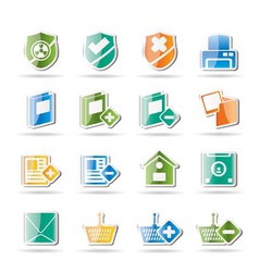 Internet and website buttons vector image