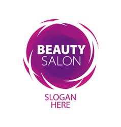 Abstract logo of beauty in the form of a ball vector image
