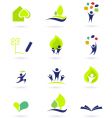 School and nature icons vector image